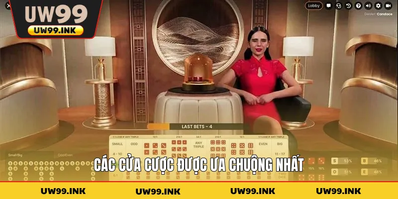 Các cửa cược được ưa chuộng nhất