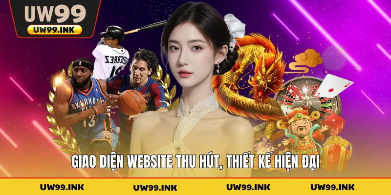 Giao diện website thu hút, thiết kế hiện đại