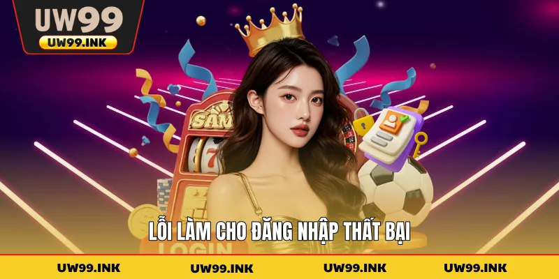 Lỗi làm cho đăng nhập thất bại